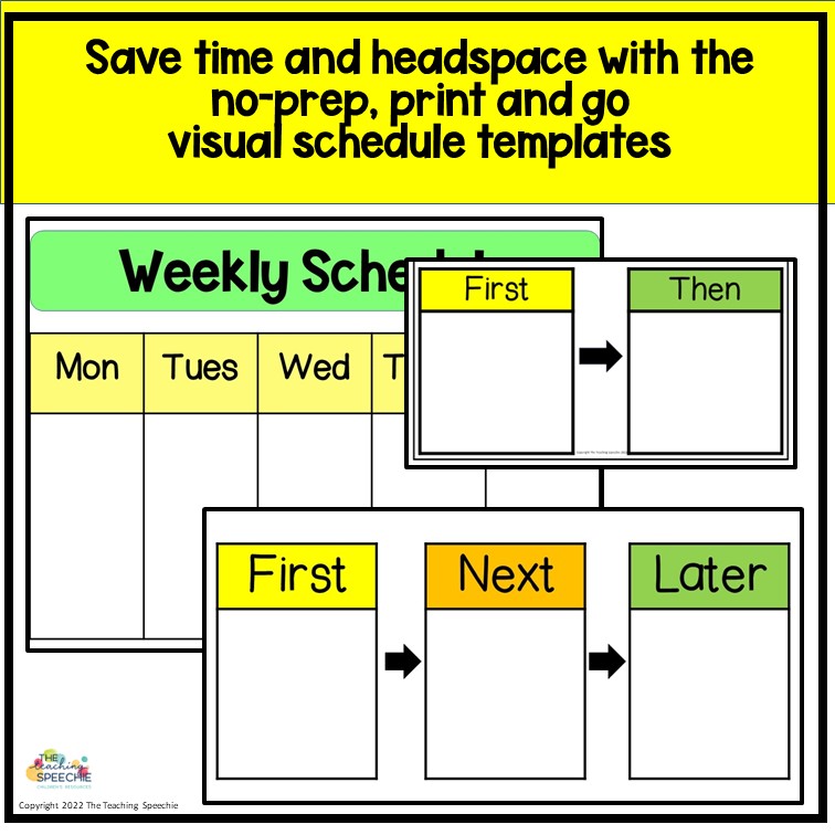 Classroom Daily Visual Supports Visual Schedules Editable The
